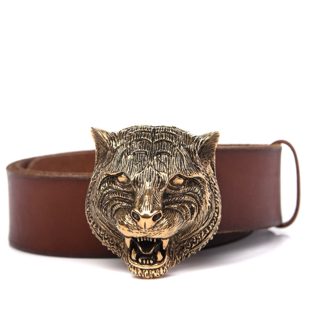 Gucci Foxhead leather belt - 95cm/38 inches